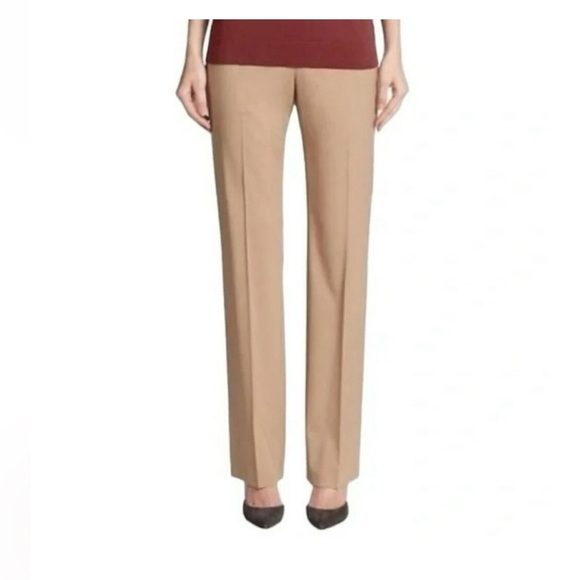 Lafayette 148 New York Wool Cashmere Barrow Pant Tan US 8 - Picture 3 of 11